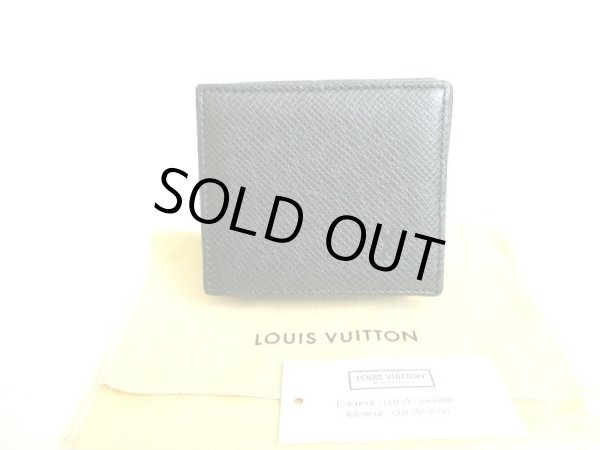 Photo1: LOUIS VUITTON Taiga Episea Leather Coin Purse Porto Monnaie Boite #9308