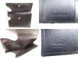 Photo9: PRADA Saffiano Black Leather Bifold Wallet Compact Wallet #9310