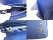 Photo9: PRADA Navy Blue Saffiano Leather Porter Motif Round Zip Long Wallet #9324