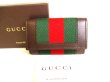 Photo1: GUCCI Brown Leather Champagne Gold H/W 6 Pics Key Cases #9327