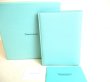 Photo1: Tiffany&Co. Blue Leather Passport Holder Notebook Holders #9330