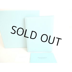 Photo: Tiffany&Co. Blue Leather Passport Holder Notebook Holders #9330