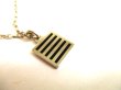 Photo6: LOUIS VUITTON Iconic Damier Pattern Enamel Damier Black Necklace #9336