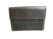 Photo2: FENDI Zucca Canvas Black Canvas Leather Bifold Wallet Compact Wallet #9347