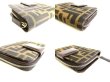 Photo7: FENDI Zucca Khaki Canvas Brown Leather Bifold Wallet Compact Wallet #9348