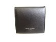 Photo1: Yves Saint Laurent Paris Black Leather Coin Purse #9349