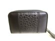 Photo2: BOTTEGA VENETA Black Leather Round Zip Coin Purse #9350