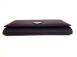 Photo5: PRADA Purple Nylon Black Leather Bifold Flap Long Wallet #9352