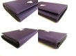 Photo7: PRADA Purple Nylon Black Leather Bifold Flap Long Wallet #9352