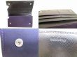 Photo8: PRADA Purple Nylon Black Leather Bifold Flap Long Wallet #9352