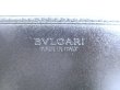 Photo10: BVLGARI Weekend Gray PVC Canvas Black Leather Business Card Case #9355