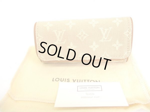 Photo1: LOUIS VUITTON Monogram Mini Beige Canvas Multicles 4 Pics Key Cases #9356