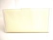 Photo2: BVLGARI Cream White Leather Palladium H/W Flap Long Wallet #9357