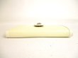 Photo5: BVLGARI Cream White Leather Palladium H/W Flap Long Wallet #9357