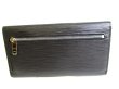 Photo2: LOUIS VUITTON Epi Black Leather Long Wallet Portefeuille Eugenie #9362