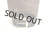 Photo: GUCCI GG Guccissima Black Leather Belt Waist Size M #9365