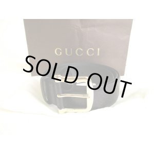 Photo: GUCCI GG Guccissima Black Leather Belt Waist Size M #9365