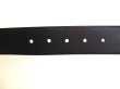 Photo7: GUCCI GG Guccissima Black Leather Belt Waist Size M #9365