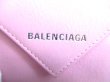 Photo10: BALENCIAGA Pink Leather Trifold Mini Wallet #9366