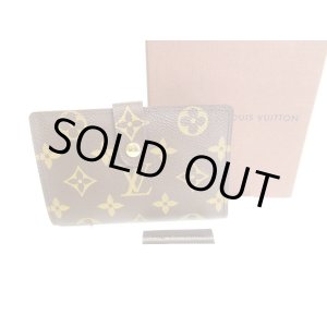 Photo: LOUIS VUITTON Monogram Brown Leather Bifold Wallet Viennois #9377