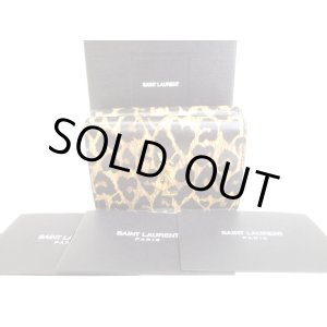 Photo: Saint Laurent Paris YSL Leopard Leather Trifold Wallet Compact Wallet #9379