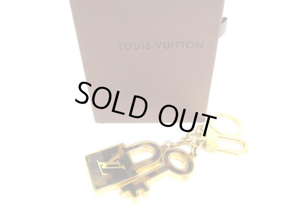 Photo1: LOUIS VUITTON Gold Plated Key Holder Bag Charm Porte Cles Confidence #9386