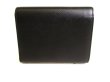 Photo2: PRADA Saffiano Black Leather Ribbon Trifold Wallet Compact Wallet #9388