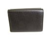 Photo2: BALENCIAGA Black Leather Trifold Cash Mini Wallet Purse #9392