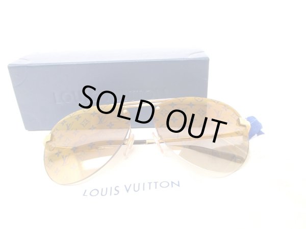 Photo1: LOUIS VUITTON Mirror Monogram Lenses Eye Wear Clockwise Sunglasses #9394