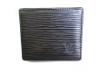 Photo1: LOUIS VUITTON Epi Black Leather Coin Purse Porto Monnaie Boite #9395