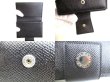 Photo8: BVLGARI Black Grain Leather Business Card Case Card Holder #9396