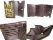 Photo8: FENDI Zucca Canvas Brown Leather Trifold Wallet Compact Wallet #9405