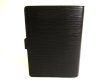 Photo2: LOUIS VUITTON Epi Black Document Holders Medium Ring Agenda Cover #9409