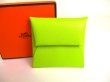 Photo1: HERMES Kiwi Veau Epson Leather Coin Purse Bastia #9413