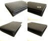 Photo7: BVLGARI Black Grain Calf Leather Business Card Case Card Holder #9418