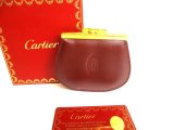 Photo: Cartier Must de Cartier Bordeaux Leather Coin Purse #9419