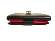 Photo6: Salvatore Ferragamo Gancini Black Pink Leather Bifold Wallet #9433