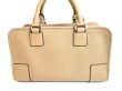 Photo2: LOEWE Sand Beige Calf Leather Hand Bag Purse W/Strap Amazona 28 #9434