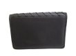 Photo2: BOTTEGA VENETA Intrecciato Black Leather Business Card Holder #9447