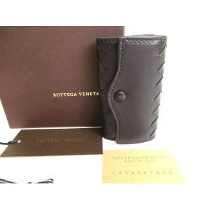Photo: BOTTEGA VENETA Black Leather 6 Pics Key Cases #9451