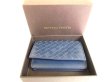 Photo12: BOTTEGA VENETA Intrecciato Navy Blue Leather Business Card Holder #9461