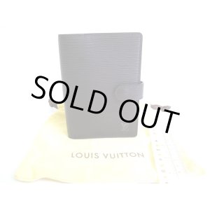 Photo: LOUIS VUITTON Epi Black Document Holders Small Ring Agenda Cover #9466