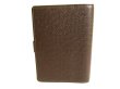 Photo2: LOUIS VUITTON Taiga Dark Brown Leather Small Ring Agenda Cover #9467