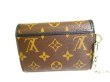 Photo2: LOUIS VUITTON Monogram Makassar Brown Leather Tri-fold Chain Compact Wallet #9475