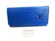 Photo1: LOUIS VUITTON Epi Blue Leather Multicles 4 Key Cases #9477