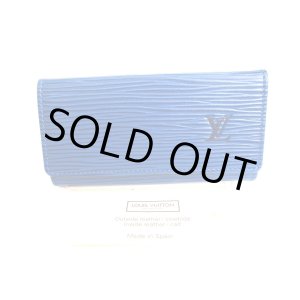 Photo: LOUIS VUITTON Epi Blue Leather Multicles 4 Key Cases #9477