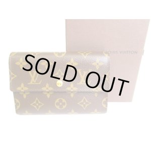 Photo: LOUIS VUITTON Monogram Brown Leather Bifold Wallet Purse #9484