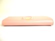 Photo6: Salvatore Ferragamo Gancini Light Pink Leather Long Flap Wallet #9488