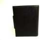 Photo2: BVLGARI Black Leather Document Holders Diary Small Organizer #9489