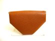 Photo2: HERMES Gold Graine Couchevel Leather Gold H/W Coin Purse Levan Cattle #9501